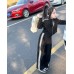 Костюм для девочки черный спортивный 10546, Размер 130